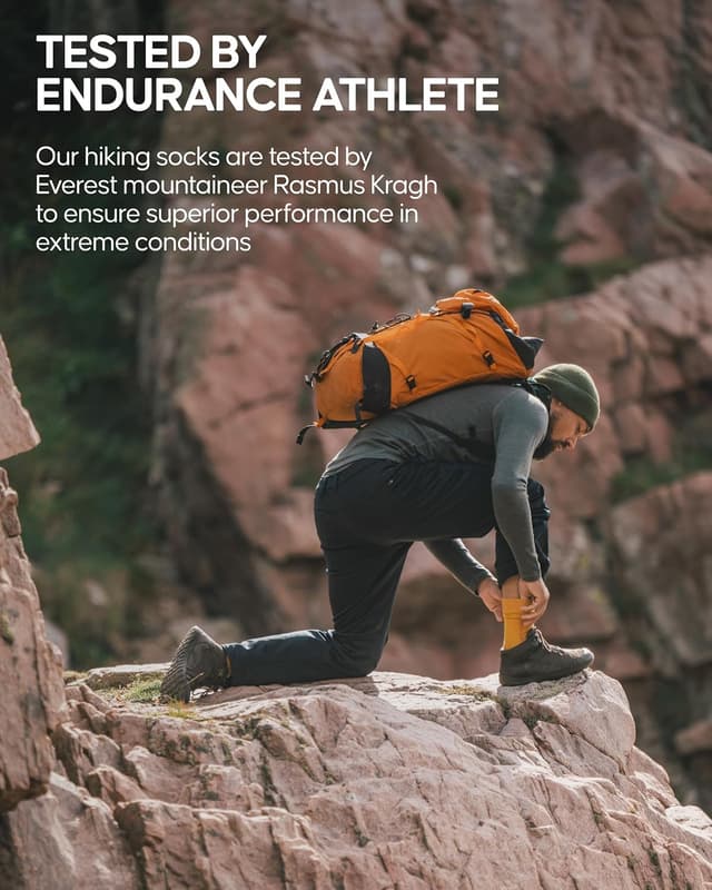 Detalle 2 de Danish Endurance Hiking Socks Set (Merino Wool Hiking Classics & Low Cut) – 5-Pack Gift Set