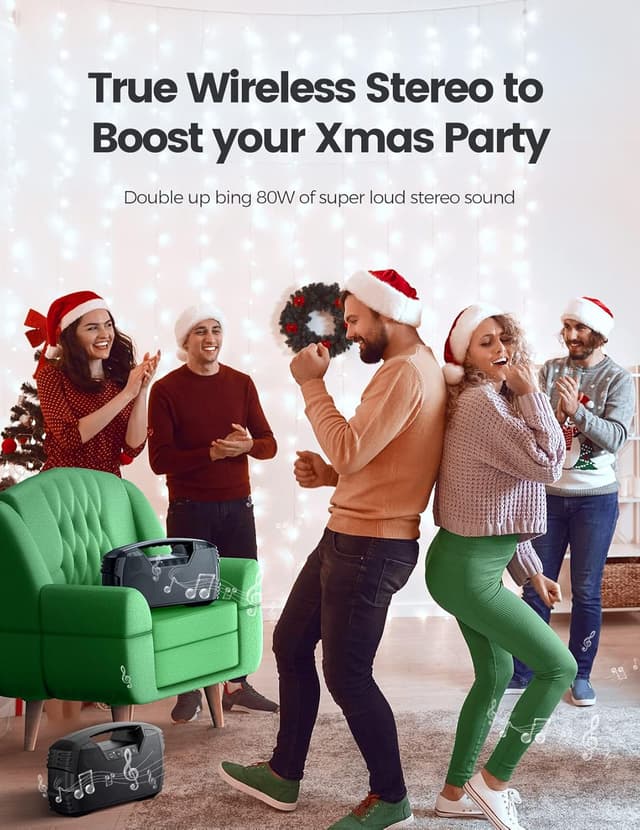 Thumbnail 4 de IPX7 Waterproof Bluetooth Speaker 40W ๐