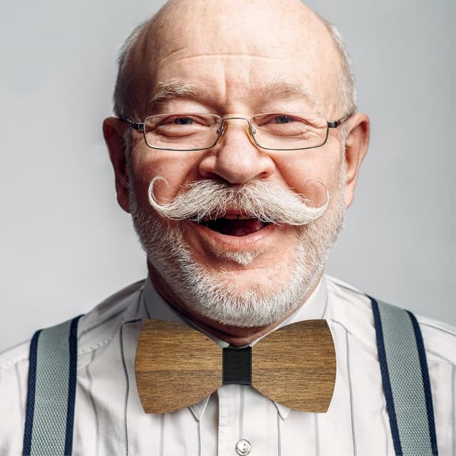 Detalle 1 de LASERO Pajaritas Hombre Originales de Madera