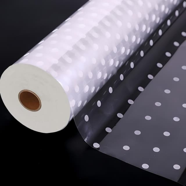 Detalle de 80CM x 100M Klare Mit Punkt Cellophan Rolle