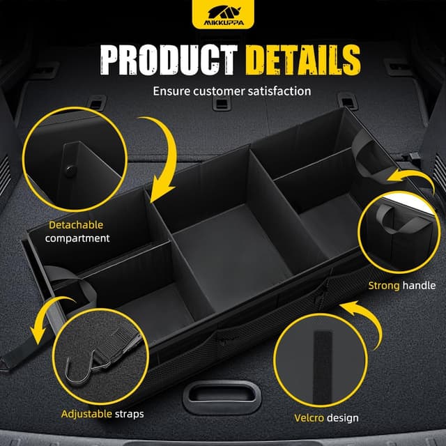 Detalle de MIKKUPPA 95L Trunk Organizer