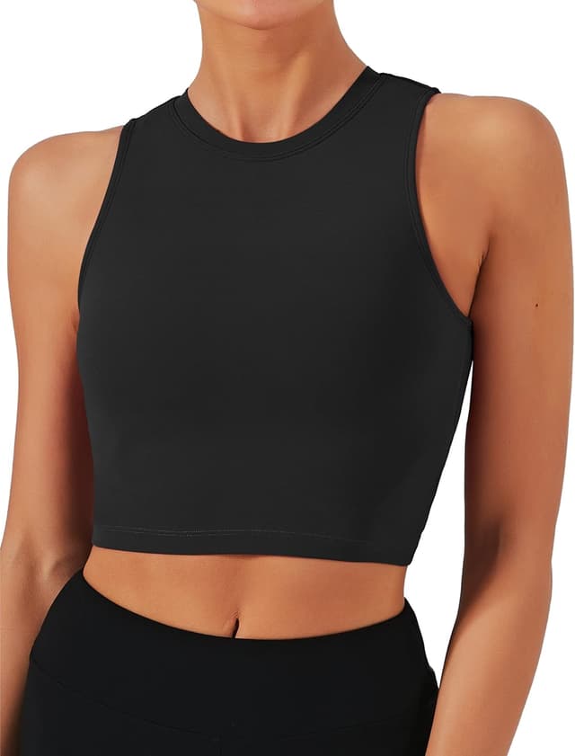 Detalle de Natural Feelings Nudi Sports Bras for Women Removable Padded Yoga Tank Tops