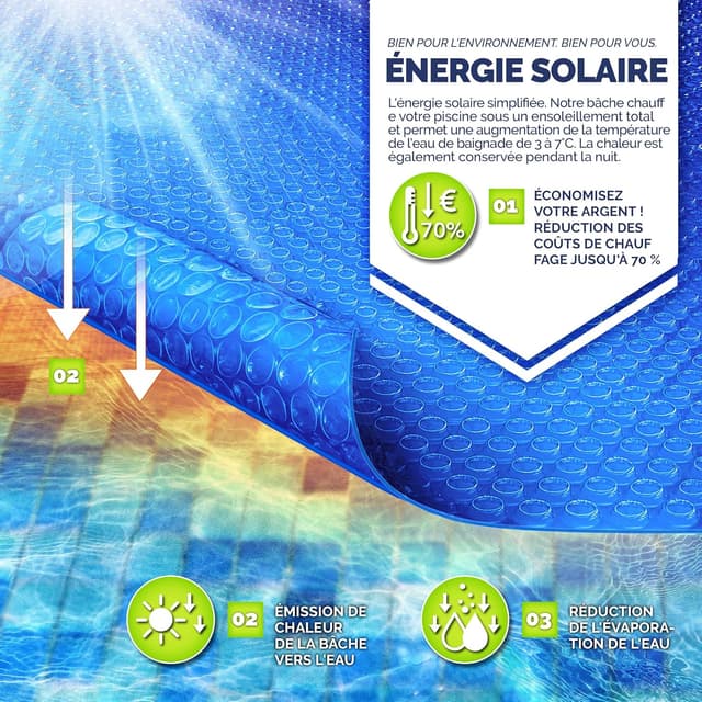 Thumbnail 6 de tillvex Bâche solaire piscine 800 x 400 cm 400 µm