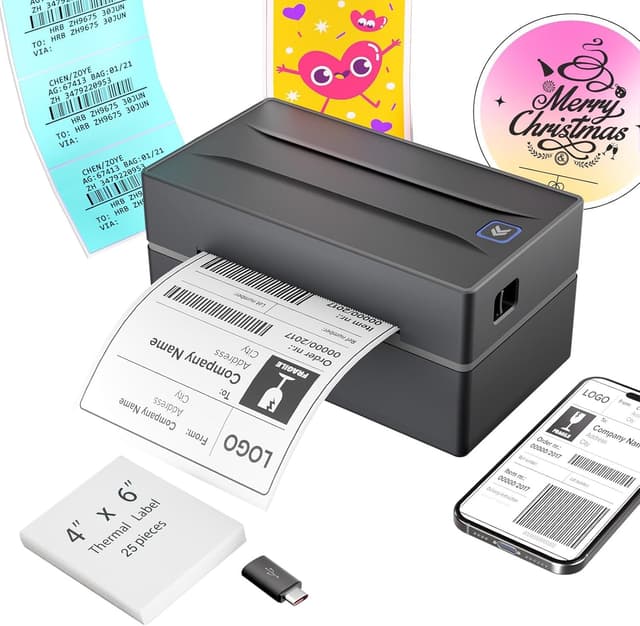 Detalle de Bluetooth Thermal Label Printer 4x6