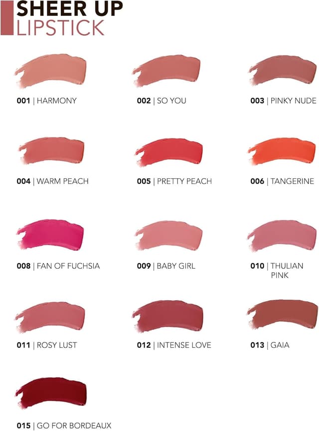 Thumbnail 6 de Flormar Sheer Up Lipstick Hidratante y Permanente 💄
Color Natural, Brillo Ligero, Textura Cremosa