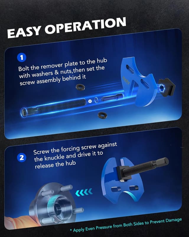 Thumbnail 3 de Orion Motor Tech Wheel Hub Removal Kit 5‑8 Lug 🛠