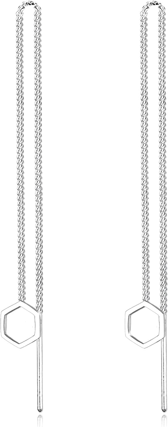 Thumbnail 3 de Elli Damen OhrhĂ€nger Hexagon 925 Silber đ