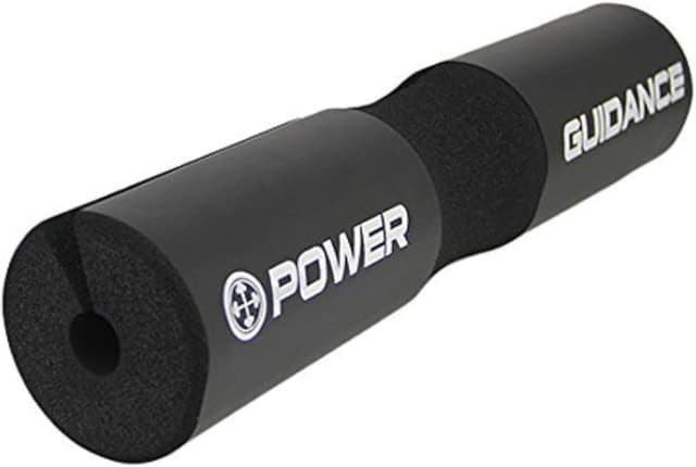 Detalle de POWER GUIDANCE Langhantel-Polster für Kniebeugen, Ausfallschritte & Hip Thrust – Anti-Slip für 50 mm Olympic Bars