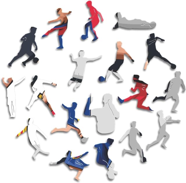 Detalle de Iconic Puzzles Barcelona „GAVI“ Holzpuzzle, offiziell lizenziert, 270 Teile (Größe M)