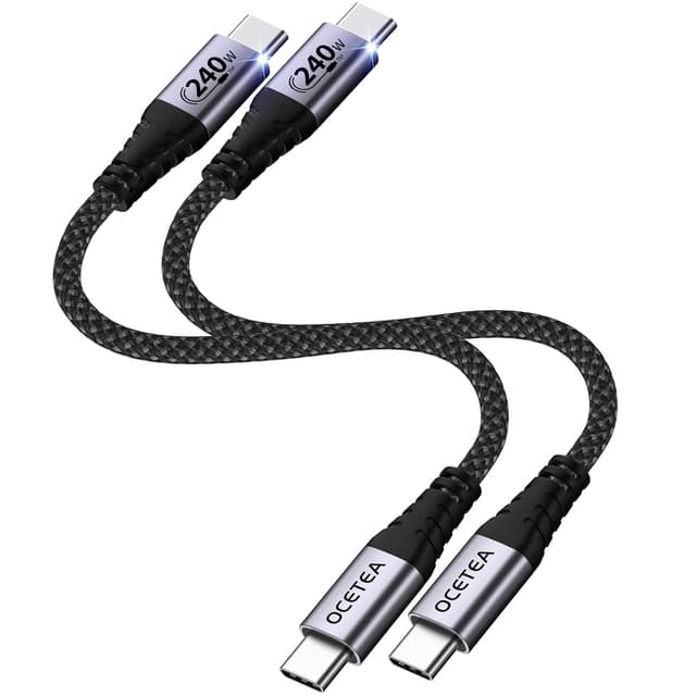 Imagen de Ocetea 240W USB C Kabel Kurz 2er Set 0,3 m en OfertitasTOP
