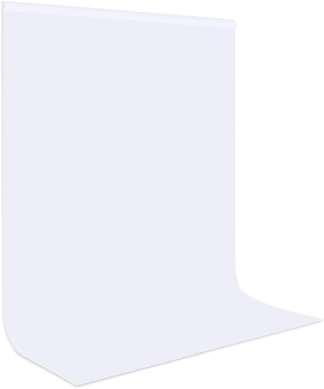 Detalle de Bonvvie Fotohintergrund Weiß, faltbar (2x3 m) aus Musselin/Satin