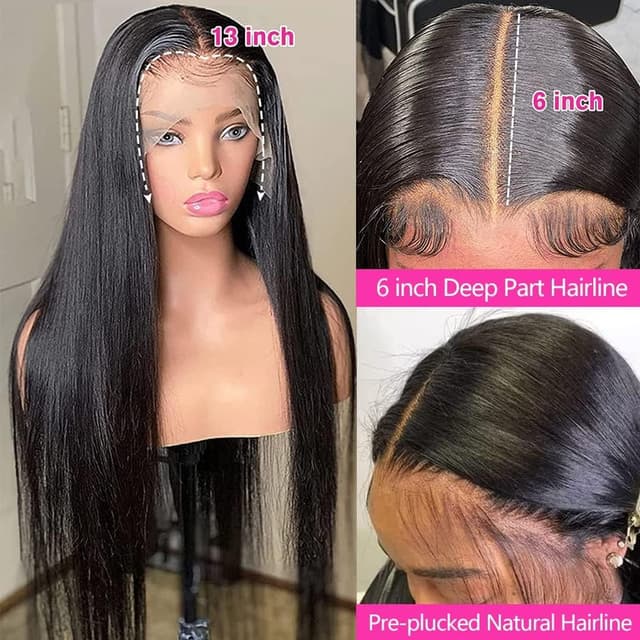 Thumbnail 2 de tobasew 13x6 Straight Lace Front Wig 28 Inch