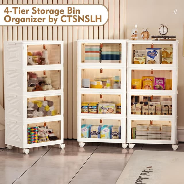 Thumbnail 4 de CTSNSLH 4 Tier Plastic Storage Bins 93 Qt