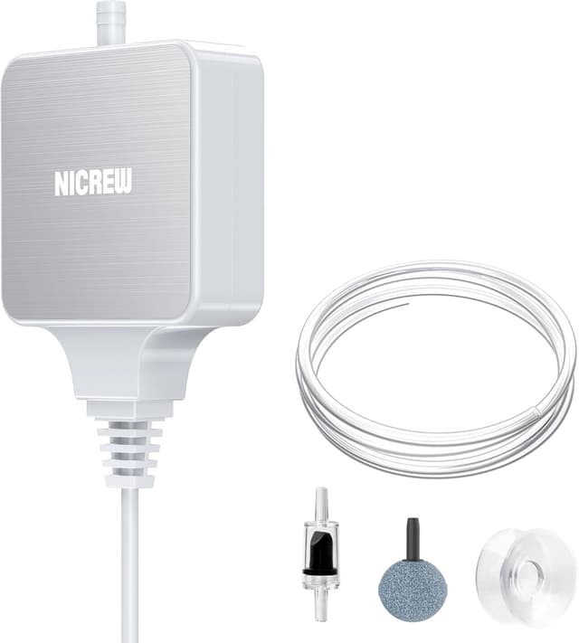 Imagen de NICREW Oxigenador Acuario Ultra-Silencioso 18 L/h en OfertitasTOP