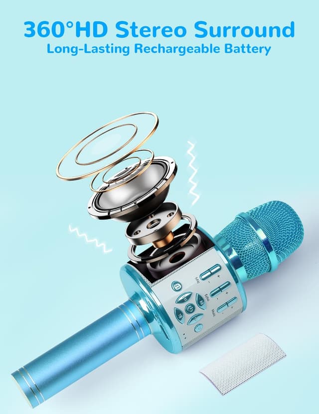 Thumbnail 1 de Amazmic Kids Karaoke Microphone 4-6h 🎤