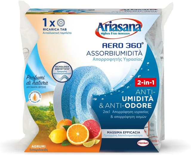 Imagen de Ariasana Aero 360° Ricarica TAB Agrumi 450g en OfertitasTOP