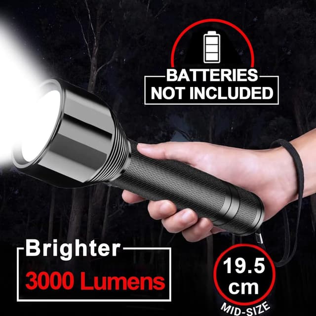 Detalle 2 de REHKITTZ Torch Led 3000 lumens adjustable focus 🔦