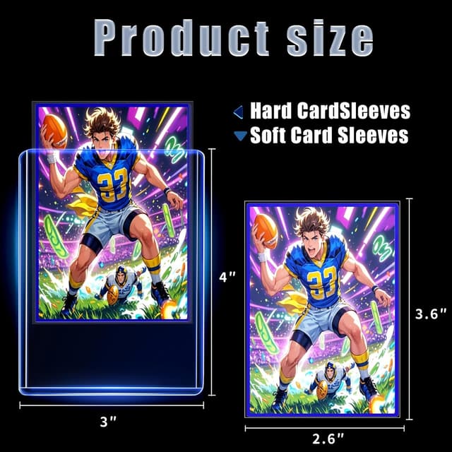 Thumbnail 4 de TRUGQ 200 Card Sleeves Toploads 3 x 4