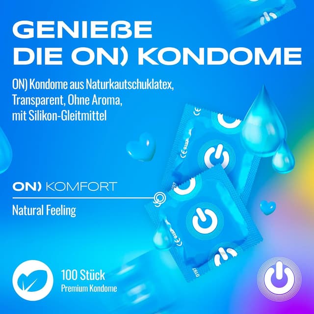 Thumbnail 1 de ON) Natural Feeling Kondome 100er 54 mm