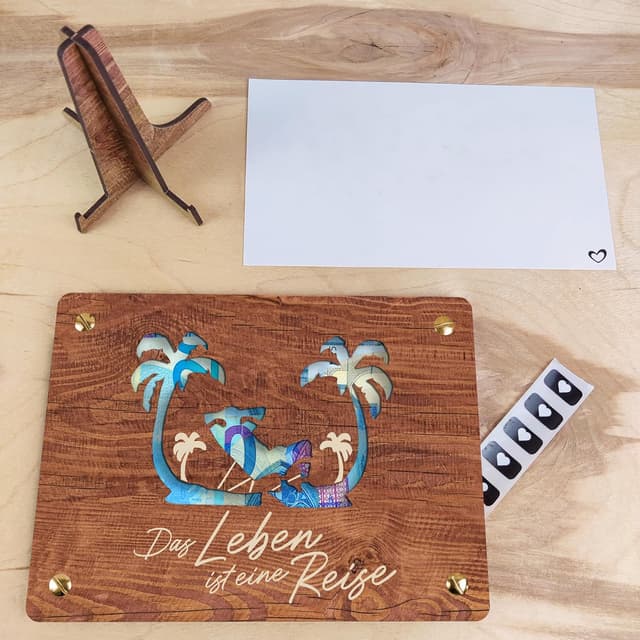 Thumbnail 5 de Reisegutschein XL Geldgeschenk aus Holz 20x15 cm