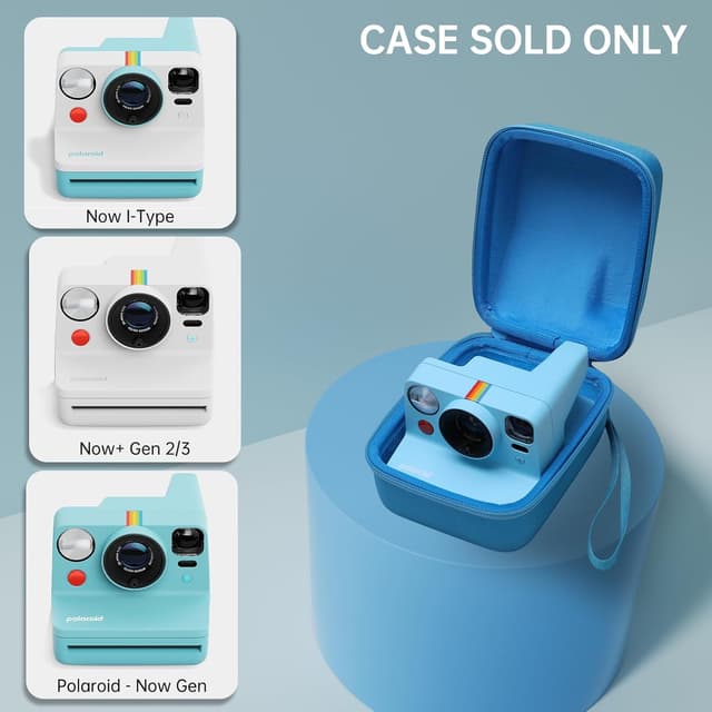 Thumbnail 6 de XANAD Tasche für Kamera – kompatibel mit Polaroid Now Gen 3 / Now Gen 2 / Polaroid i Type (Blau)