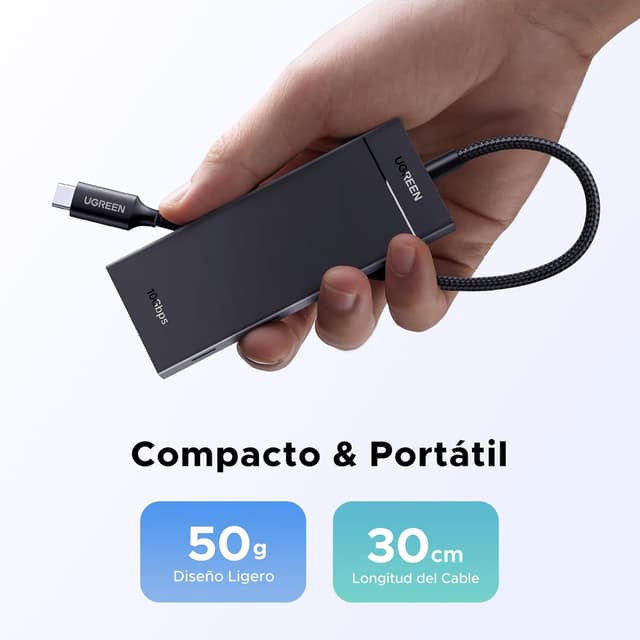 Thumbnail 6 de UGREEN 10Gbps Hub USB C 4 Puertos con Carga Rápida ⚡
