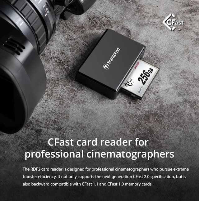 Thumbnail 3 de Transcend RDF2 - Lector de Tarjetas USB CFast