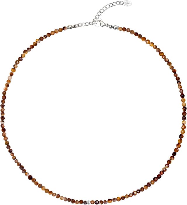 Detalle 2 de BERGERLIN Tigerauge Halskette mit 925 Silber