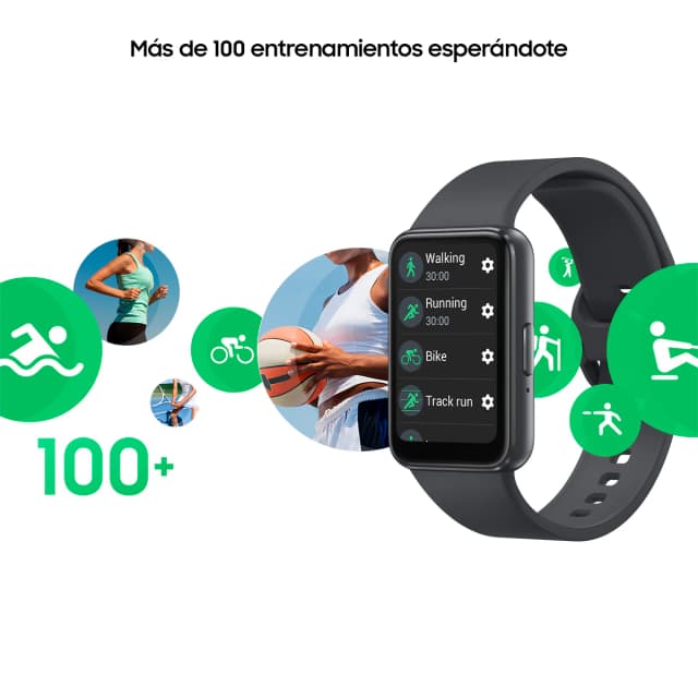 Thumbnail 3 de Samsung Galaxy Fit3 Grafito pulsera de actividad ⌚