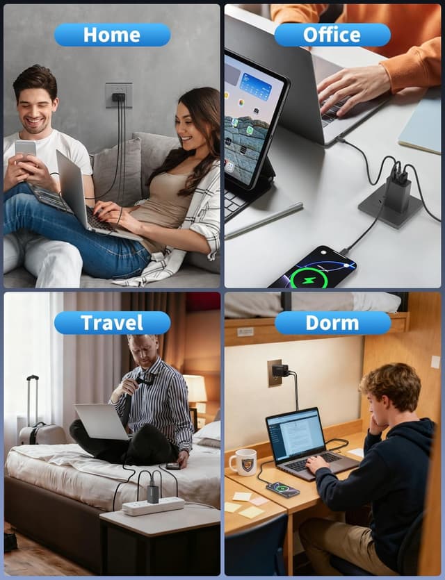 Thumbnail 6 de 100W 3-Port USB C Charger Block 2-Pack