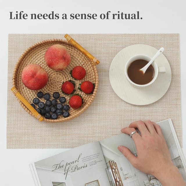 Thumbnail 6 de Leetaltree Beige Placemats 45x30 cm 🍽