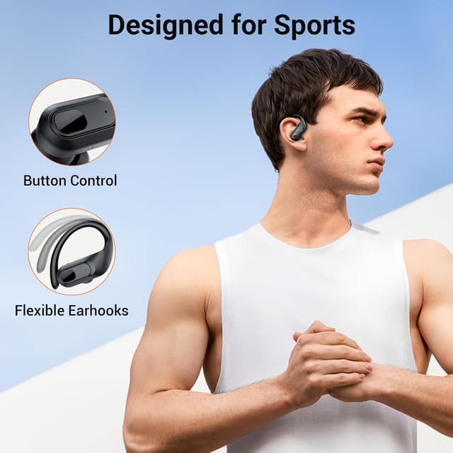 Detalle 2 de occiam 96Hrs Bluetooth Earbuds with Earhooks