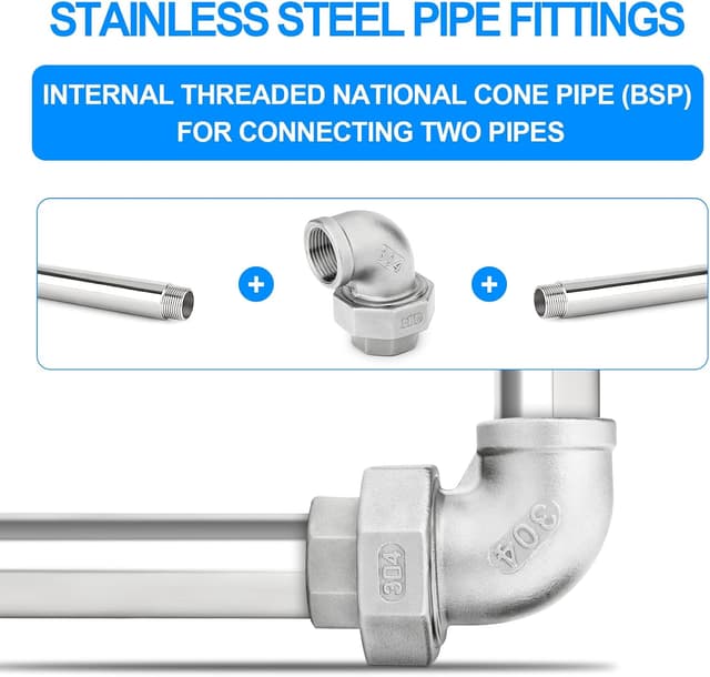 Detalle 1 de ERGAOBOY 304 Edelstahl 90° Ellenbogen 1 Zoll