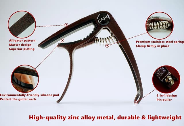 Detalle de SUCCESS Guitar Capo Zinc Alloy 2.3oz