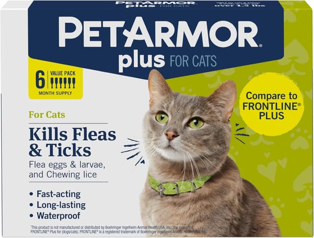 Detalle de PetArmor Plus flea and tick for cats, 6 doses