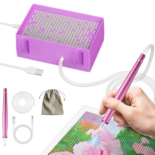 Detalle de vizzicool Electric Diamond Art Pen with Tray 🎨