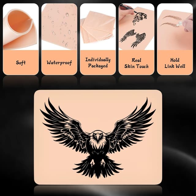 Thumbnail 4 de Kunsthaut Tattoo 3mm 16 Stück 20x15 cm