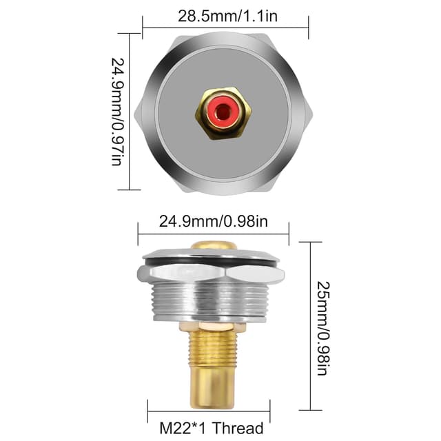 Thumbnail 6 de MEIRIYFA RCA Panel Mount Coupler 3pcs