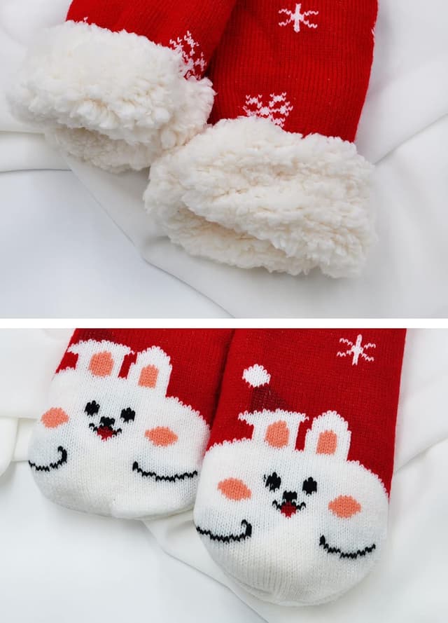 Detalle de LOFIR calze termiche antiscivolo per pantofola donna/ragazza Carina motivo animale, taglia 35–41