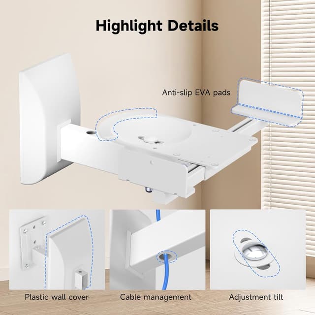 Thumbnail 6 de suptek SPM201XLW Lautsprecher-Wandhalterung 30 kg