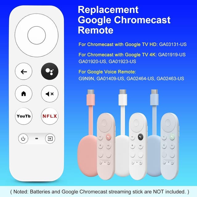 Thumbnail 1 de Mando Bluetooth por voz para Chromecast TV 4K Snow