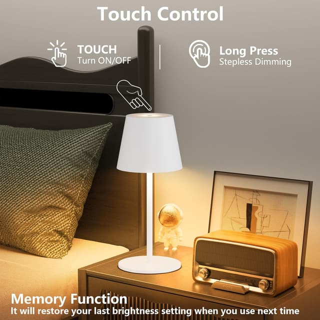 Detalle de lundwa Dimmbare Tischlampe 26 cm