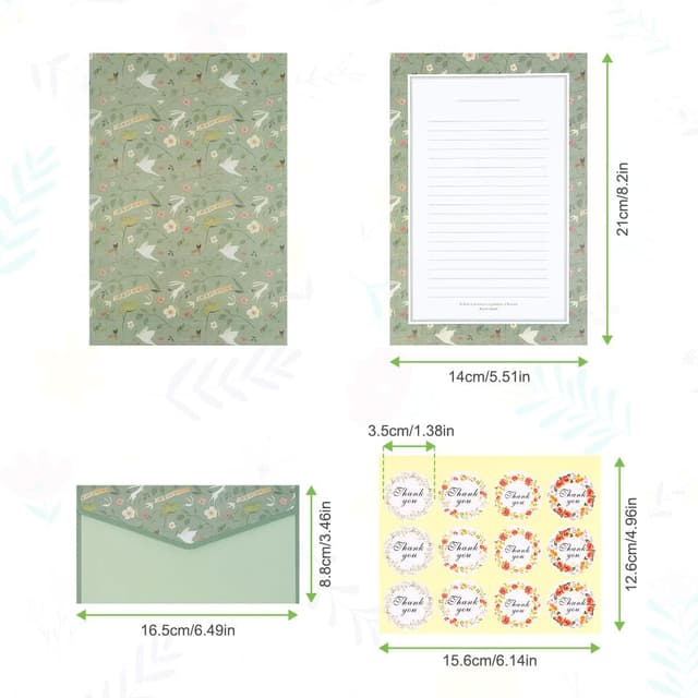 Detalle 2 de Vicloon Briefpapier Set 54-teilig A5