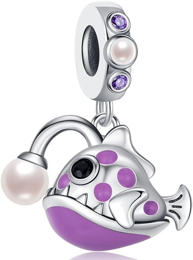 Detalle de BOIGEGU Charm-Anhänger Silber Emaille für europäischen Charms-Schmuck (Tiere/Meerestiere)