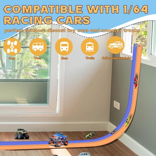 Thumbnail 2 de Flex Track 4.5m Starter Set flexible race track 🏎