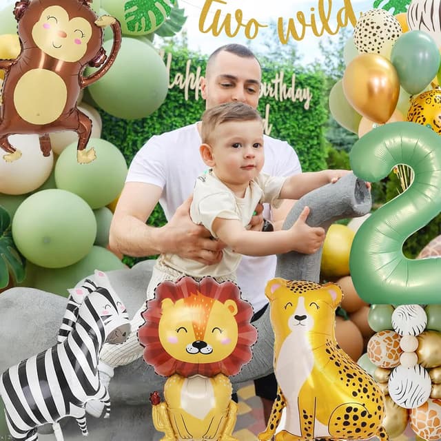 Thumbnail 5 de Dschungel Ballon-Set 2. Geburtstag mit Safari-Motiven