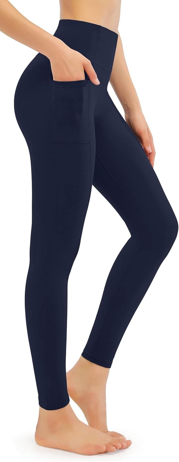 Detalle 2 de JOYSPELS women’s fleece lined thermal leggings with pockets (high waist)