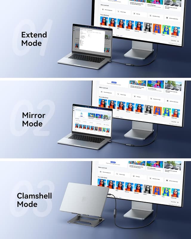 Detalle 2 de USB C to HDMI adapter 4K 60Hz INIU