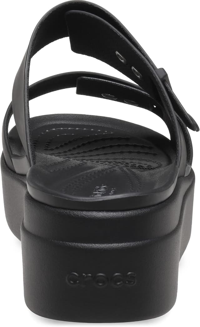 Detalle de Crocs Brooklyn Buckle Sandalo da donna con zeppa bassa LiteRide
