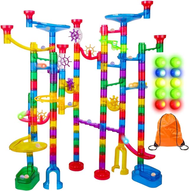 Imagen de Meland Marble Run 153‑Piece Marble Track Toy 🎲 en OfertitasTOP